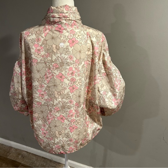 NWT Body & Sol Windbreaker Jacket Hoodie Floral XXL 2XL Womens - Picture 3 of 9